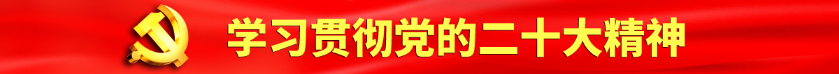 17C抠逼认真学习贯彻落实党的二十大会议精神